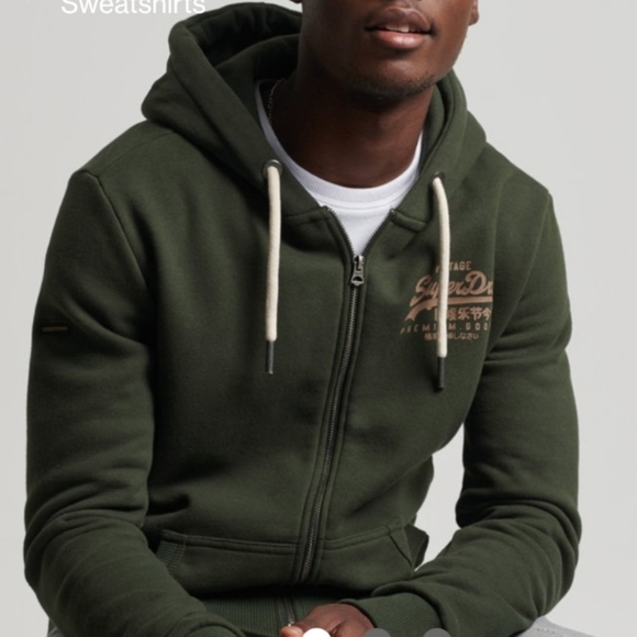 Superdry Hoodie, Medium, Green - Picture 4 of 5
